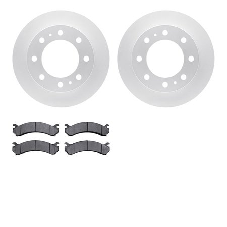 DYNAMIC FRICTION CO 4302-48016, Geospec Rotors with 3000 Series Ceramic Brake Pads, Silver 4302-48016